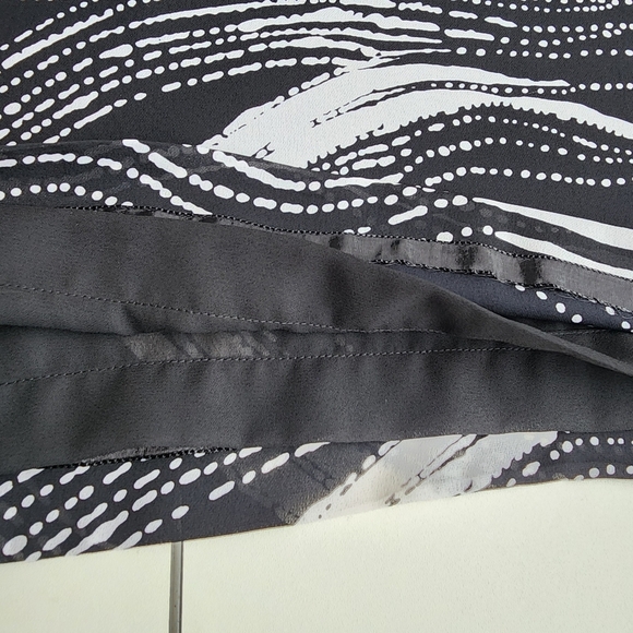 Knee-length Black and White Pencil Skirt for Cocktail - Picture 9 of 11